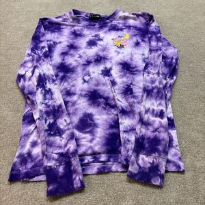 A Lab Tie Dye “Take a Trip” Mushrooms Long Sleeve – Purple – Size Small 0449